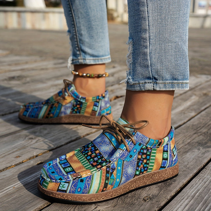 Faye | Boho Patterned Comfort Sneakers