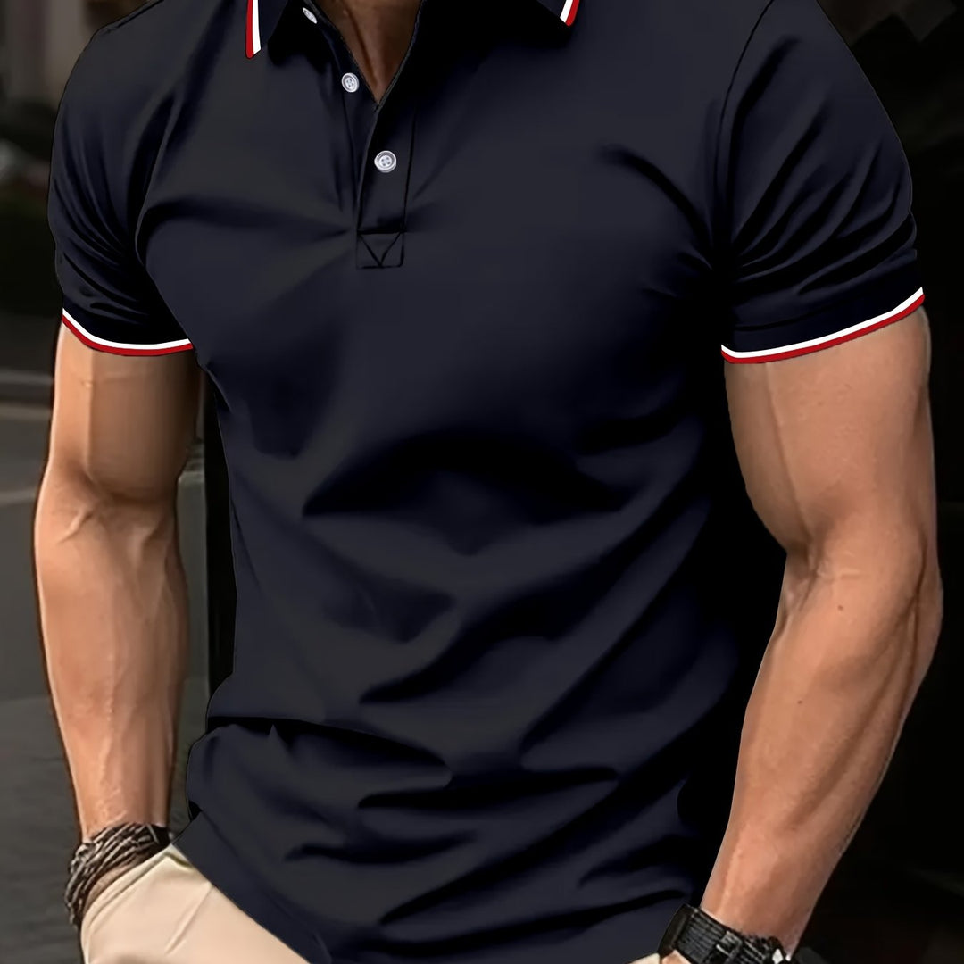 Vincent | Classic Tipped-Collar Polo Shirt