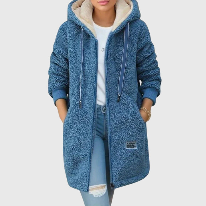 Elena | Cozy Hooded Longline Jacket