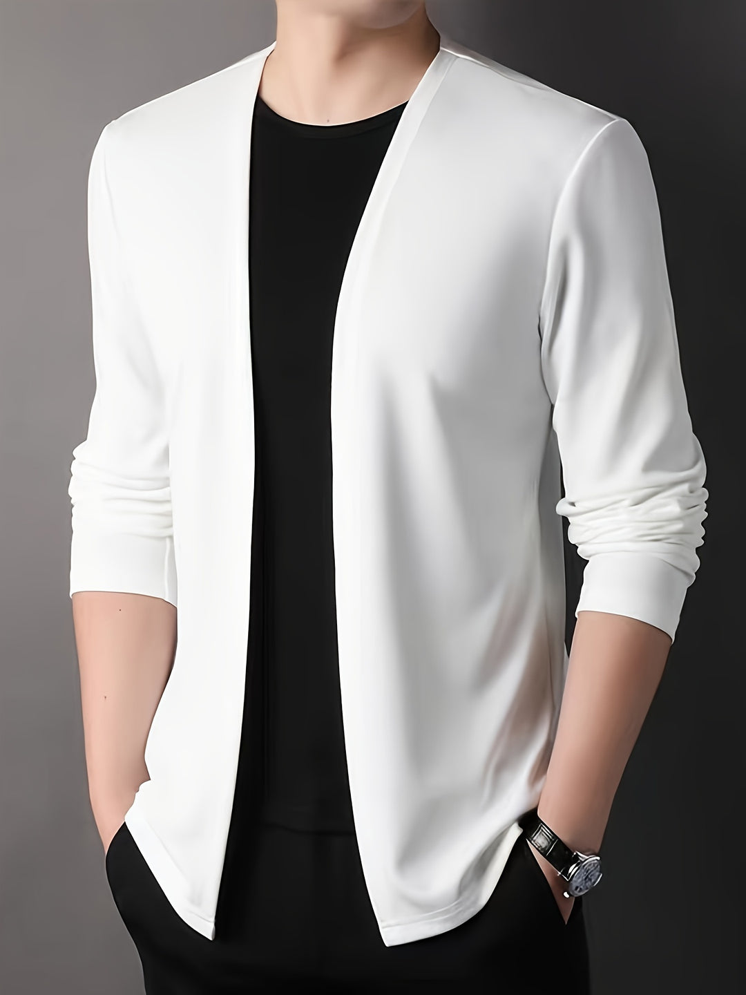 Malcolm | Open-Front Lightweight Cardigan