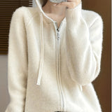 Everly | Hooded Zip-Front Cardigan