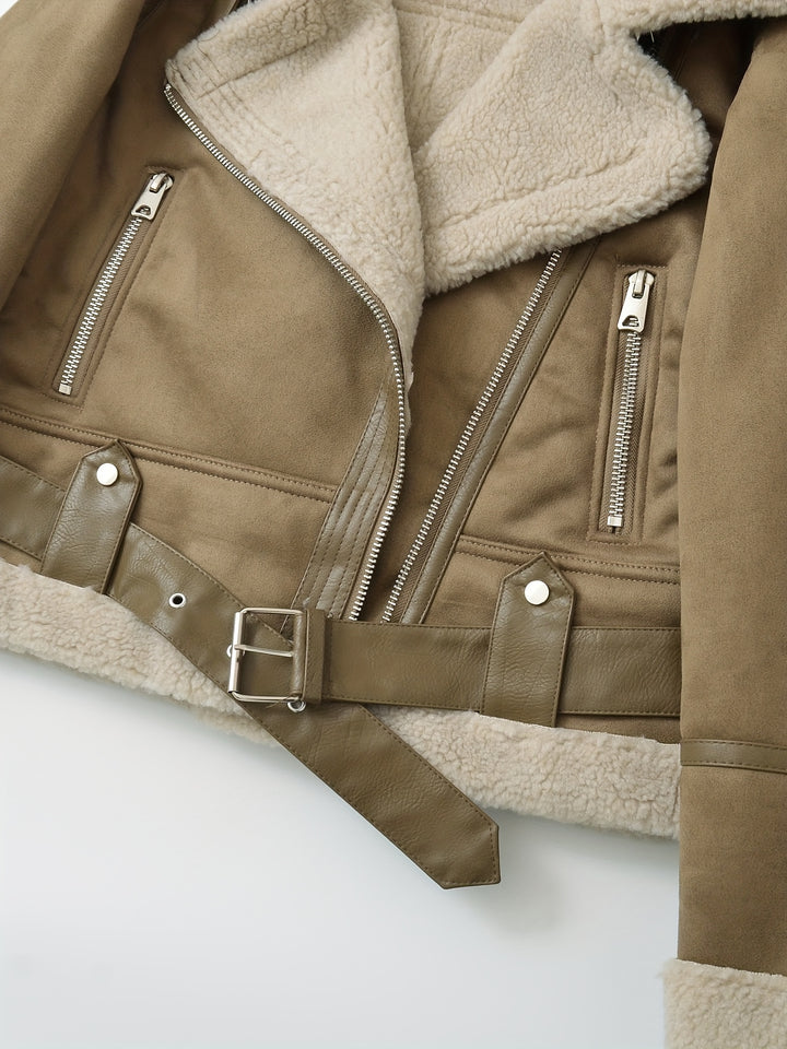 Florence | Belted Aviator Jacket
