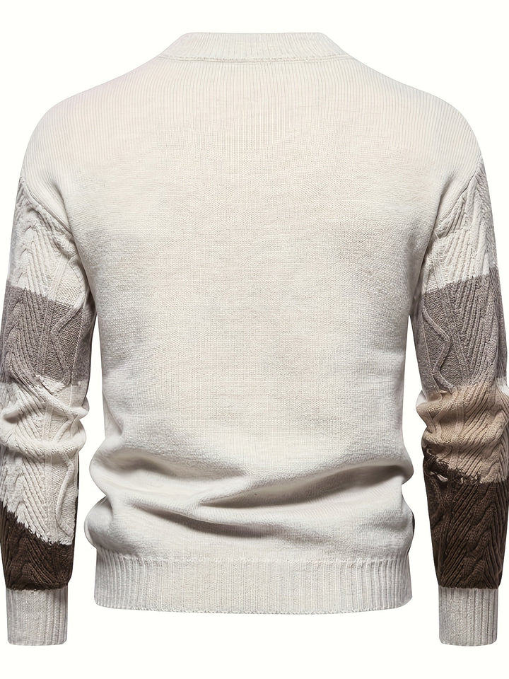 Wallace | Textured Colour-Block Sweater