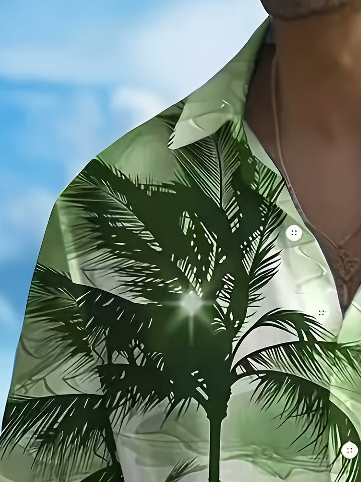 Huxley | Men's Beach Print Short Sleeve Shirt