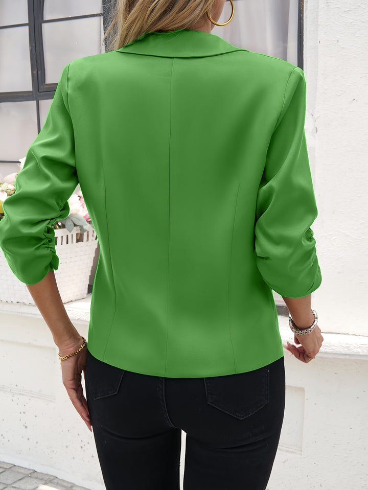 Priya | Tailored Ruched-Sleeve Blazer