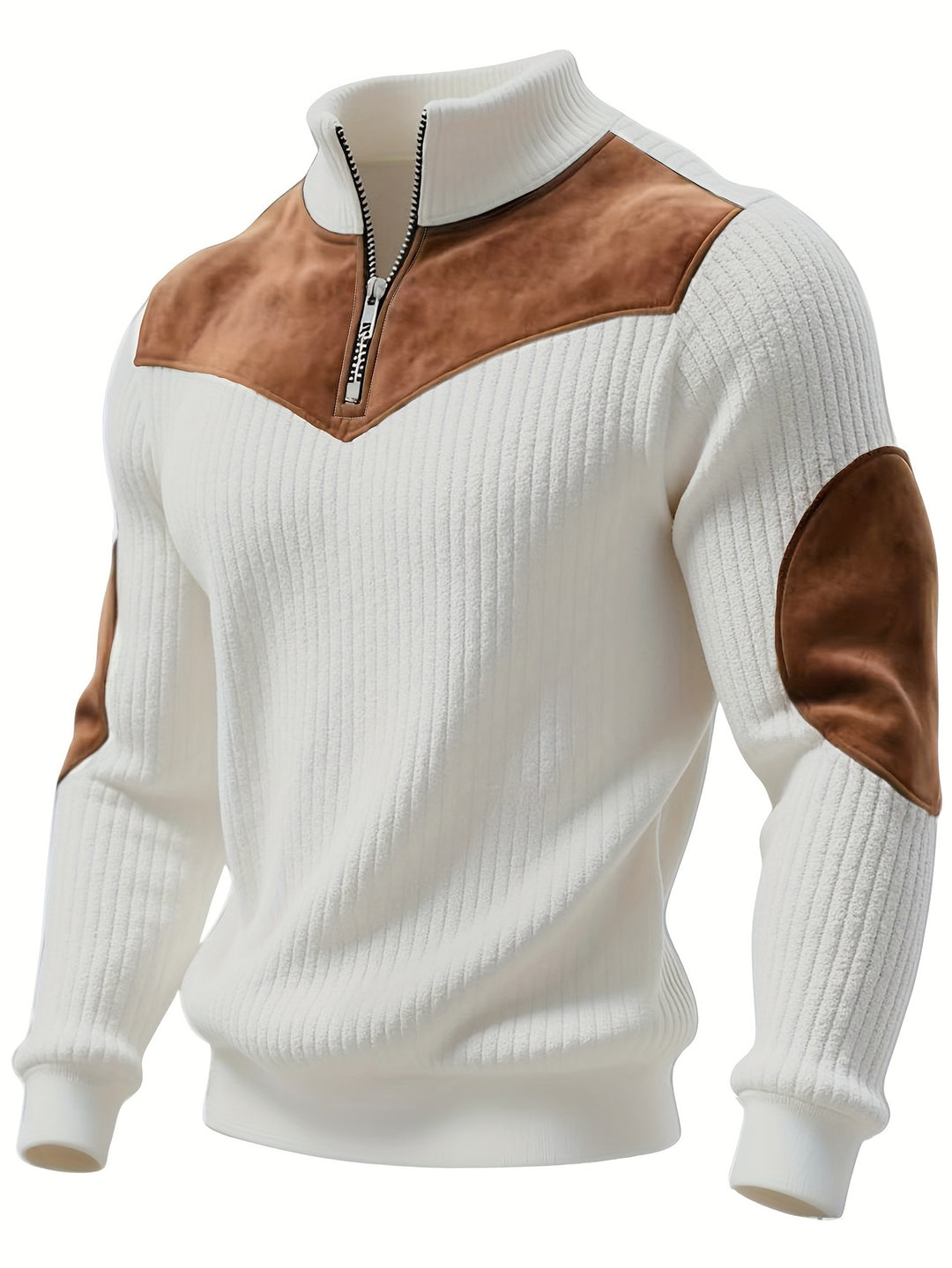 Calvin | Half-Zip Ribbed Pullover