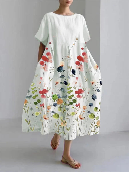 Dorothy | Painterly Floral Summer Dress