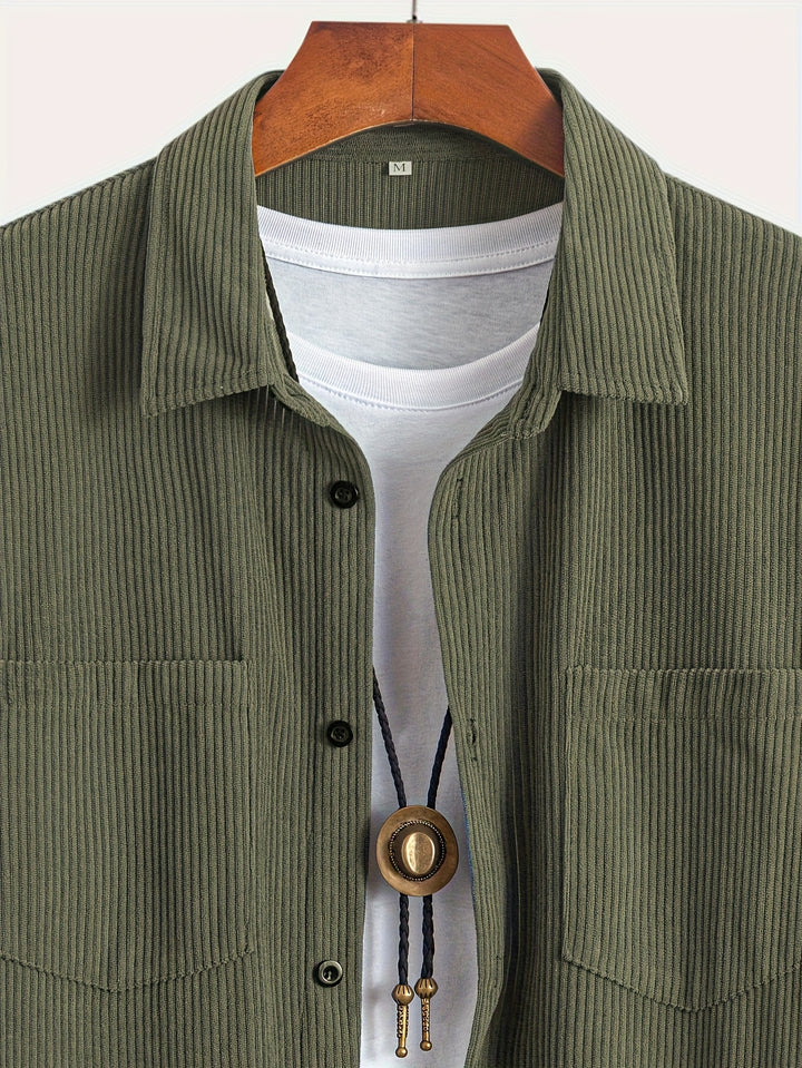 Desmond | Ribbed Textured Overshirt
