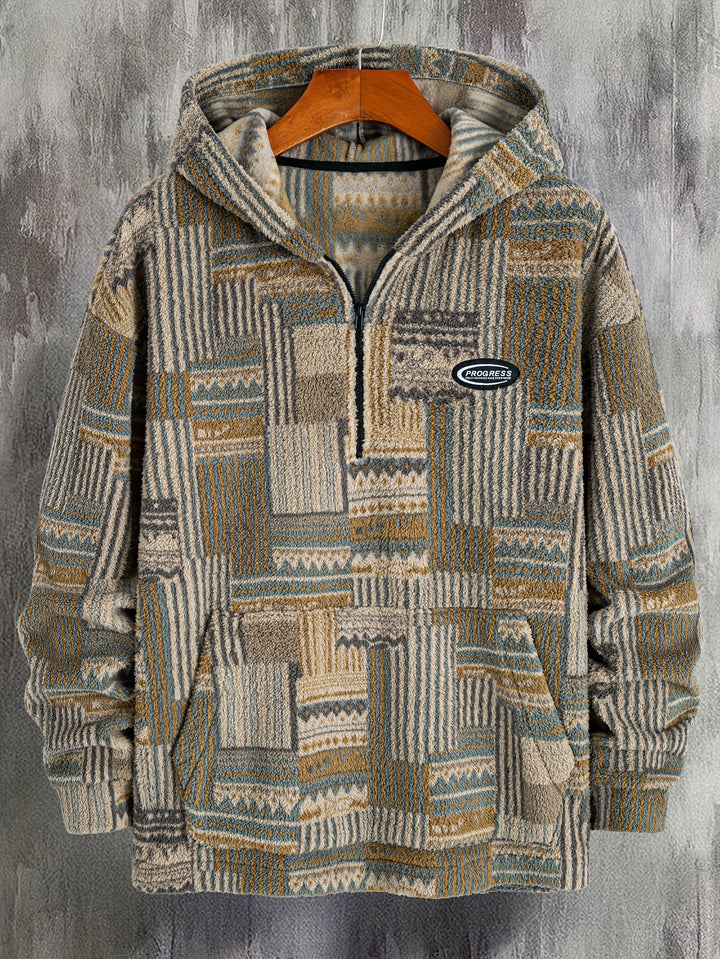 Desmond | Patterned Quarter-Zip Pullover