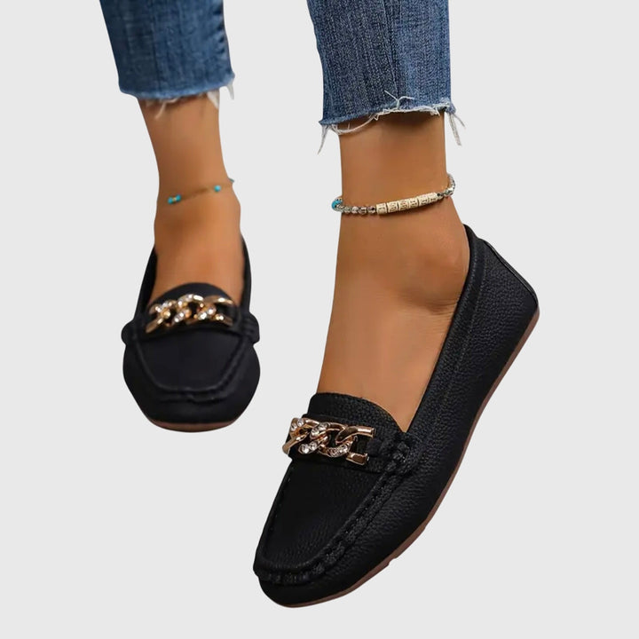 Charlene | Chain-Detail Comfort Loafers