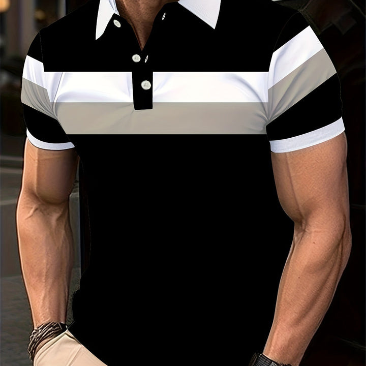 Nicholas | Men's Colour Block Polo Shirt
