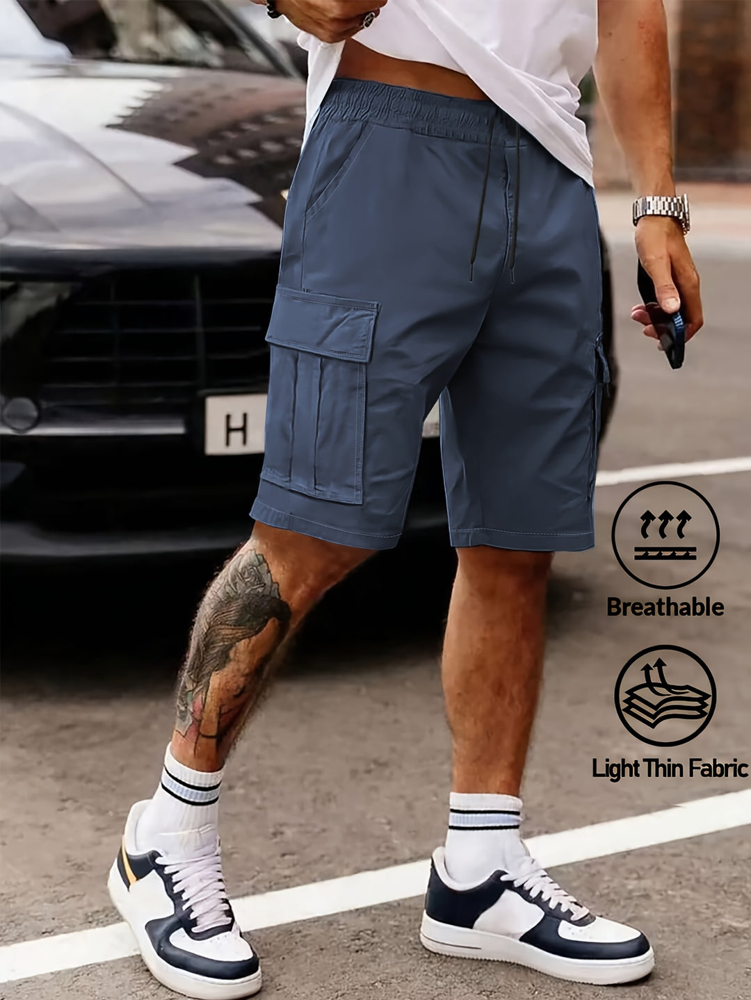 Reid | Men's Casual Multi-Pocket Workwear Shorts
