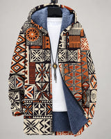 Emerson | Mosaic Pattern Hooded Jacket