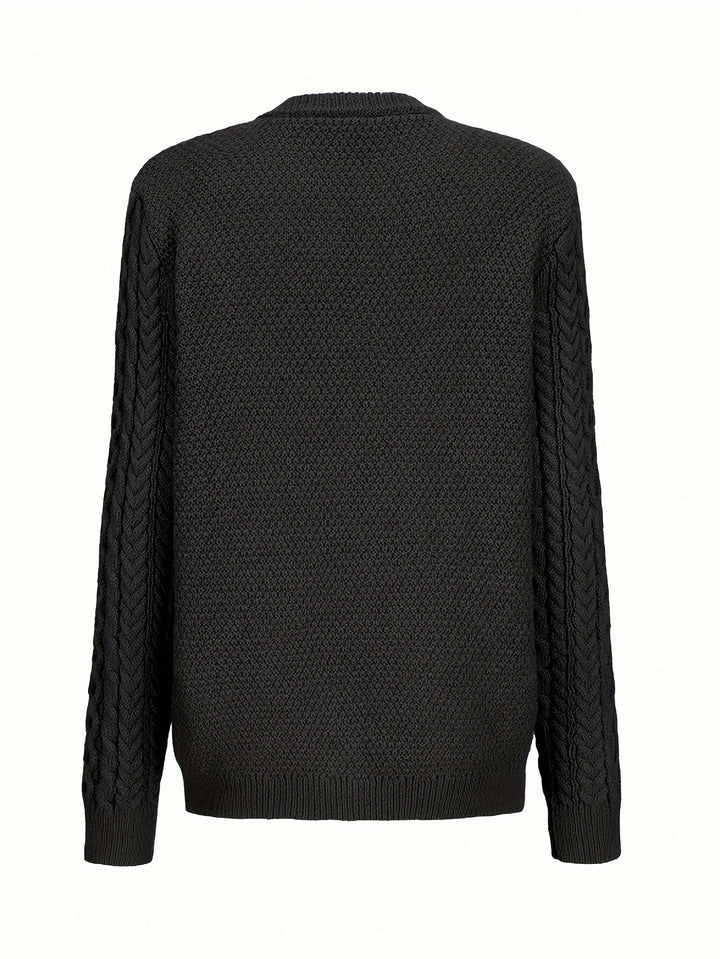 Delphine | Cable-Knit Button Cardigan