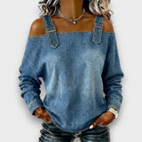 Everly | Cold-Shoulder Buckle-Strap Top