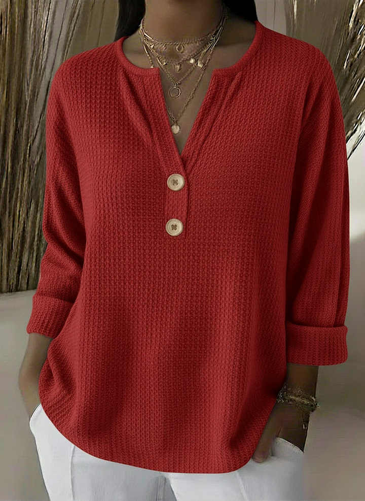 Susanna | Relaxed Henley Top