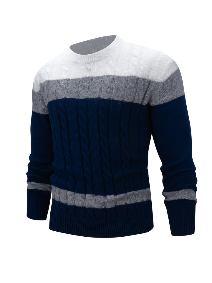 Landon | Textured Colourblock Pullover
