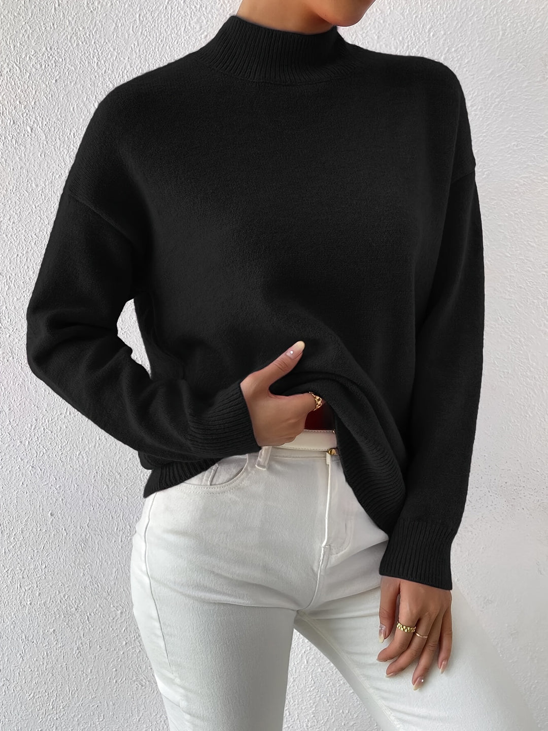 Juniper | Relaxed Mock Neck Sweater