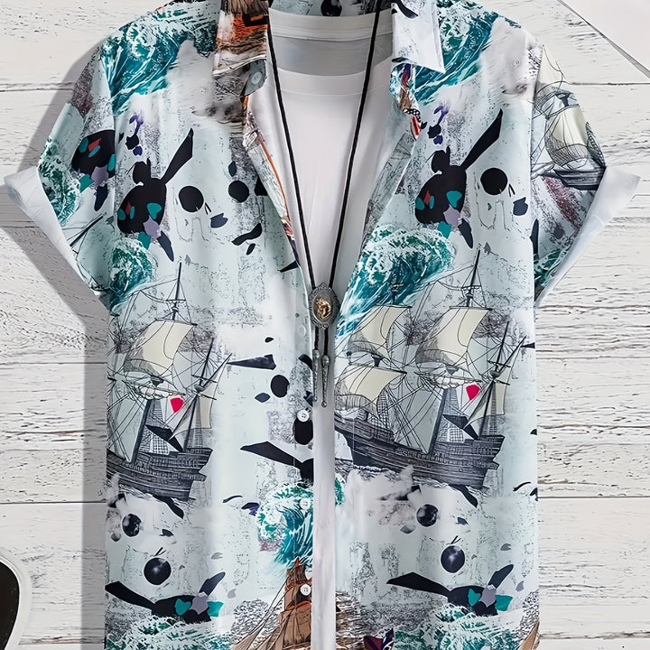 Grayson | Men's Hawaiian Print Short Sleeve Shirt
