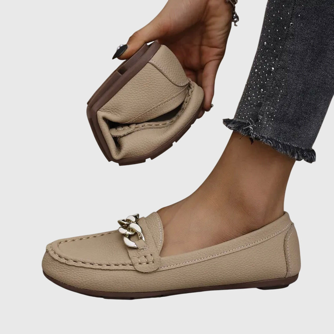 Charlene | Chain-Detail Comfort Loafers