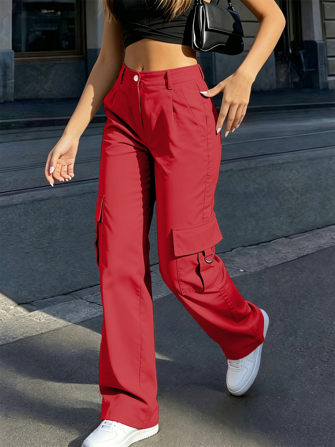 Sabine | High-Waisted Cargo Pants