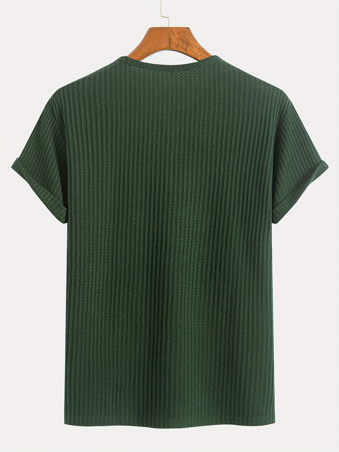 Augustus | Men's Ribbed Knit Henley T-Shirt