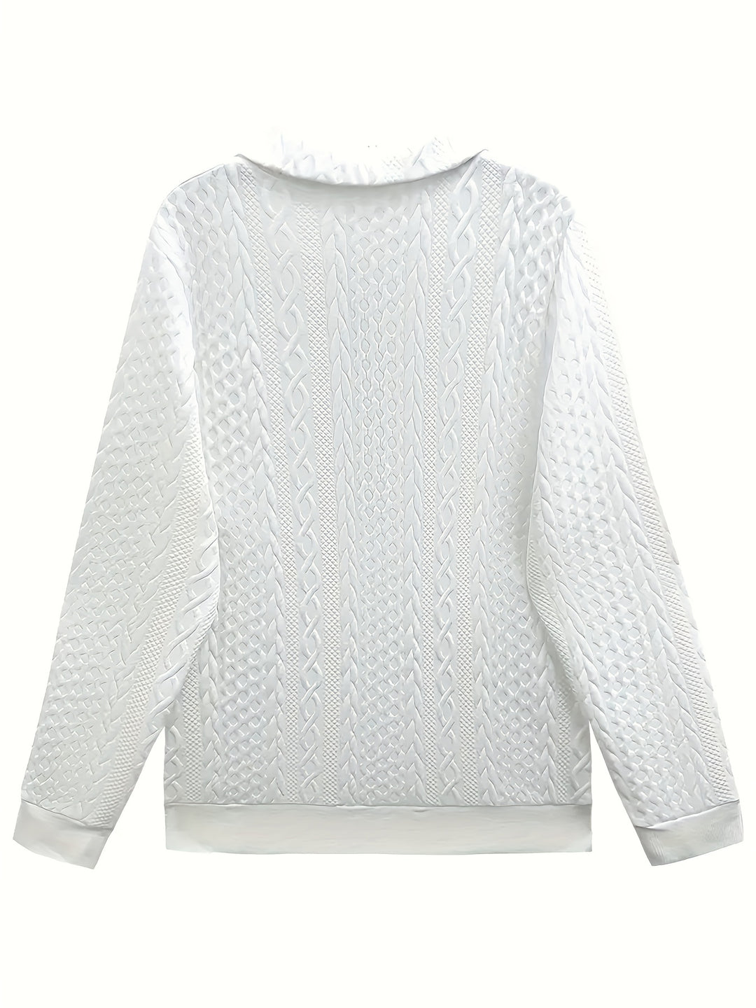 Camille | Cable-Knit Quarter-Zip Sweatshirt