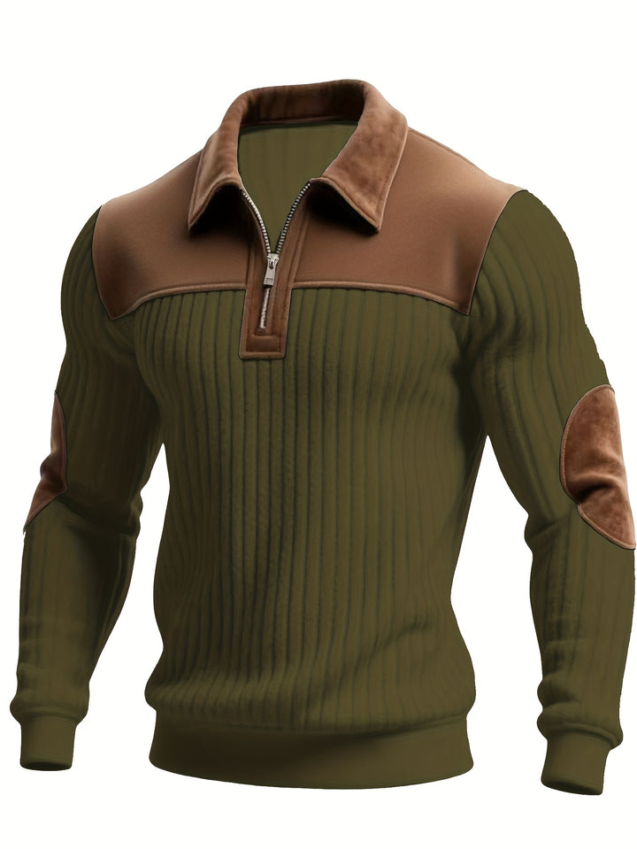Harrison | Color-Block Quarter-Zip Pullover
