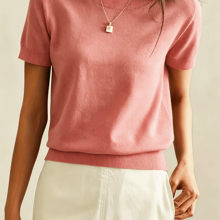 Margot | Refined Short-Sleeve Knit Top
