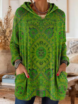 Fenella | Relaxed Patterned Hoodie
