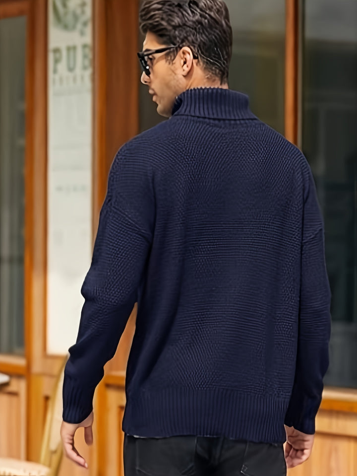 Garrett | Classic Cable-Knit Turtleneck Sweater