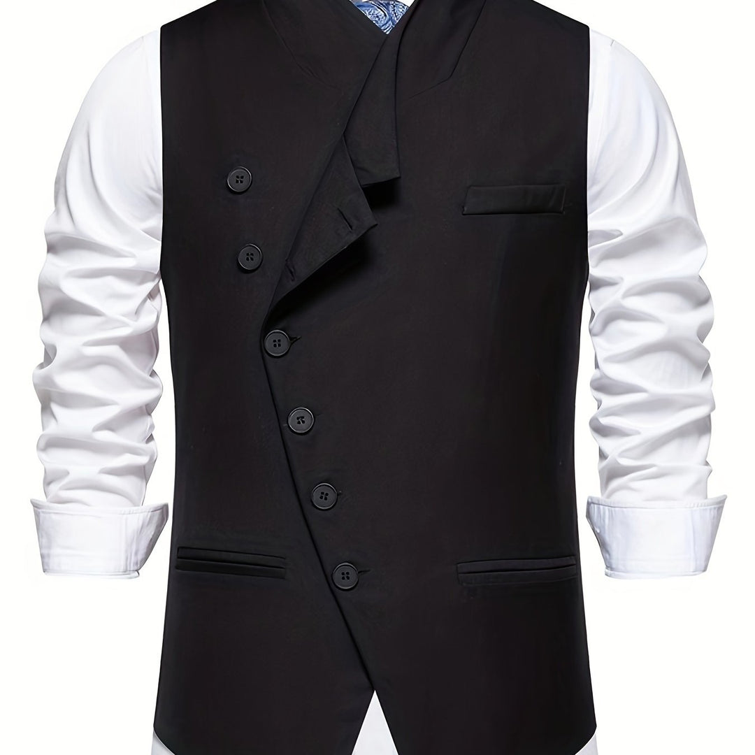 Chandler | Tailored Slant-Button Vest