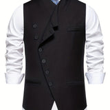 Chandler | Tailored Slant-Button Vest