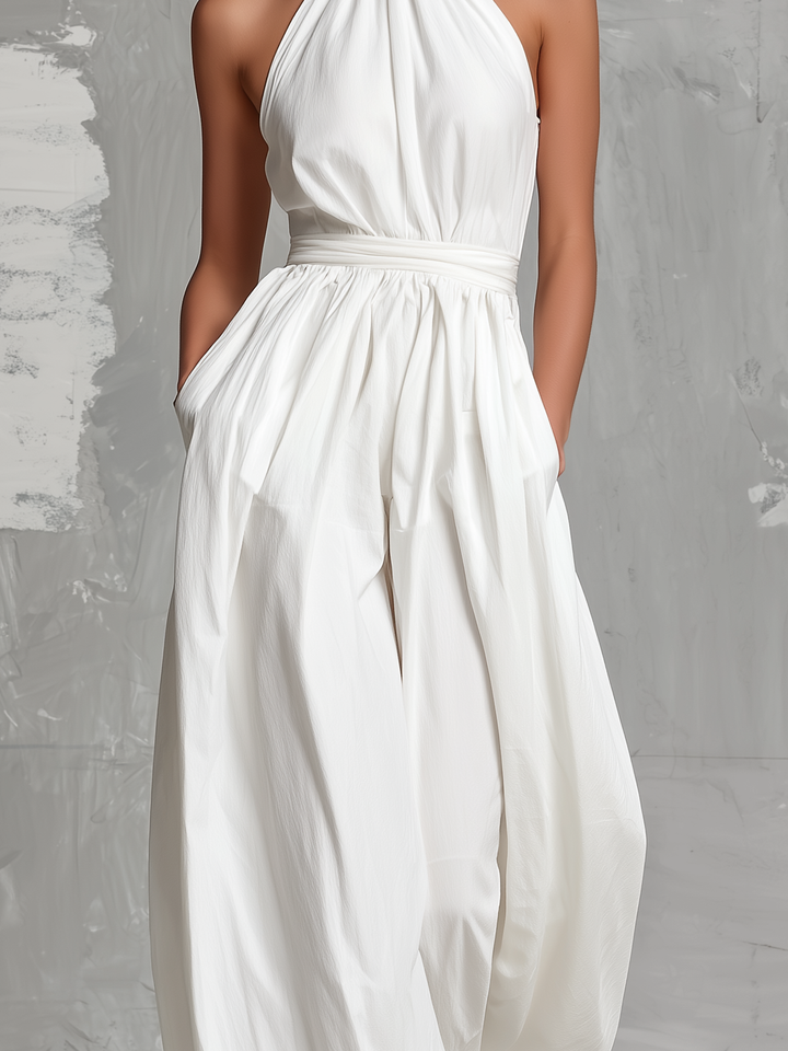 Selene | Elegant Halter-Neck Jumpsuit