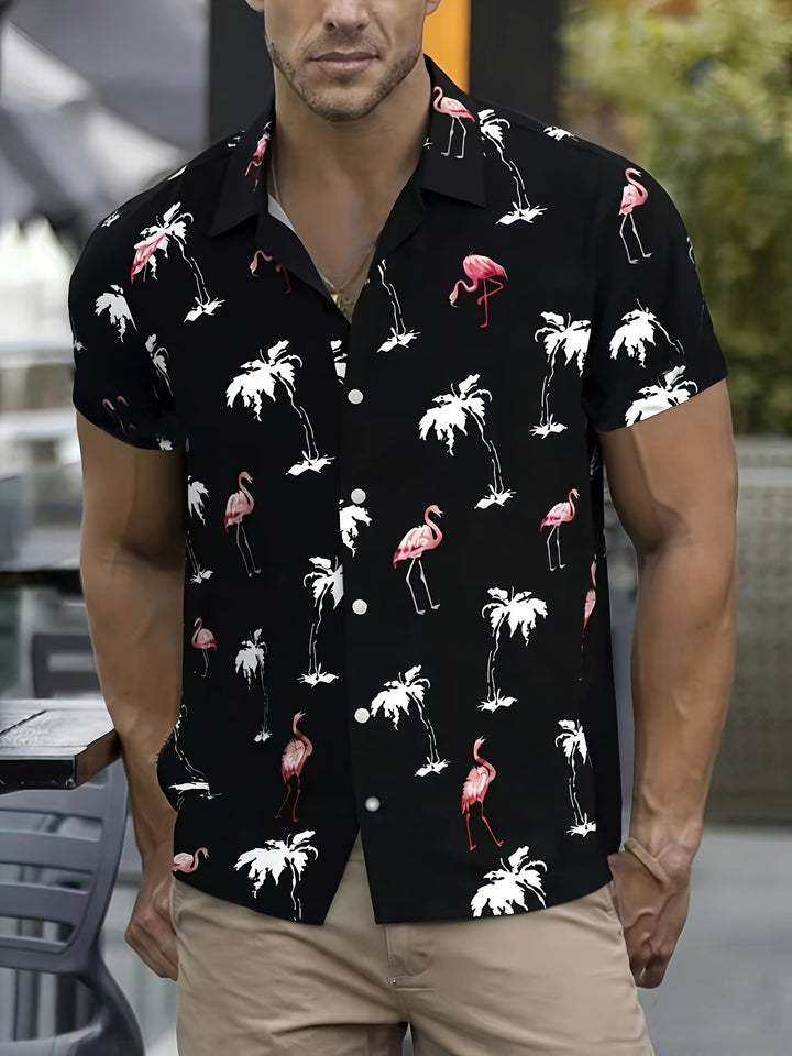 Pierce | Men's Vertical Stripe Short Sleeve Shirt