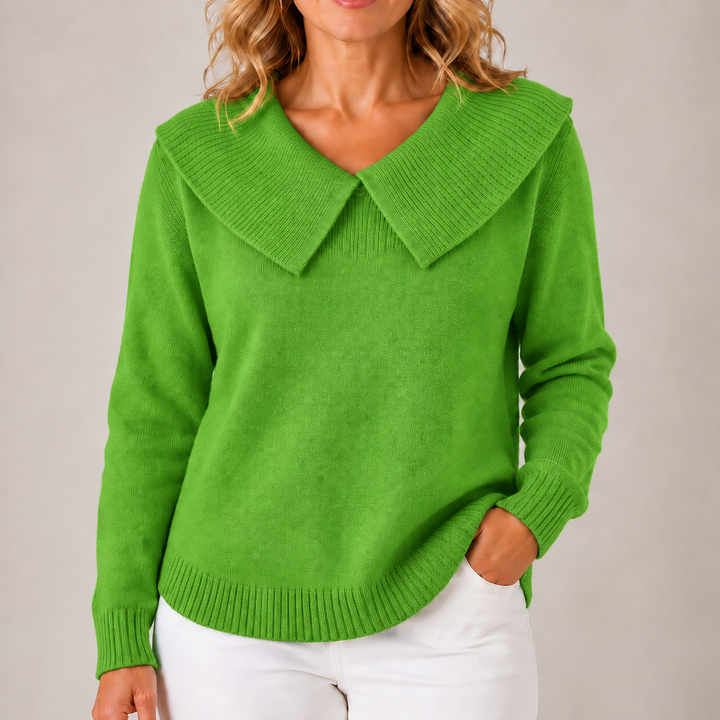 Thalia | Statement Collar Sweater