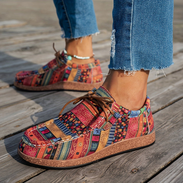 Faye | Boho Patterned Comfort Sneakers