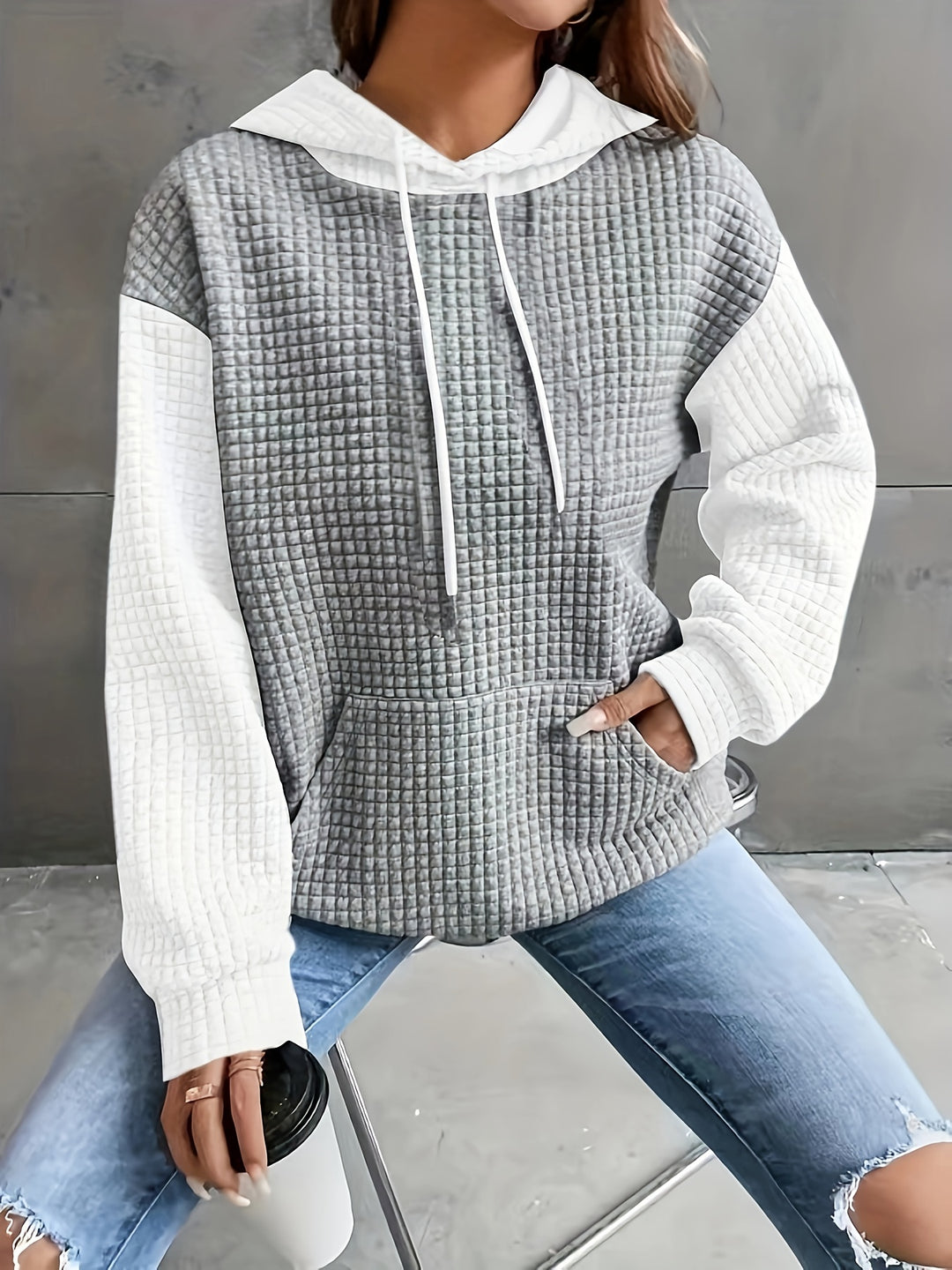 Carol | Cozy Color Block Hoodie