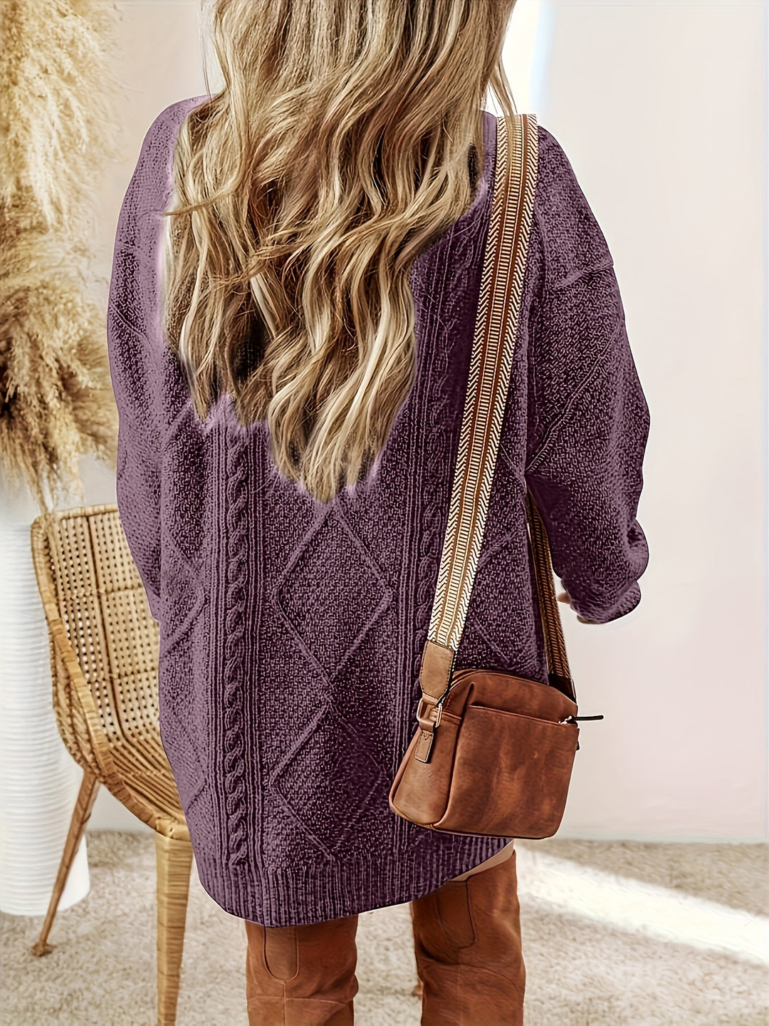 Shannon | Cozy Cable-Knit Sweater Dress