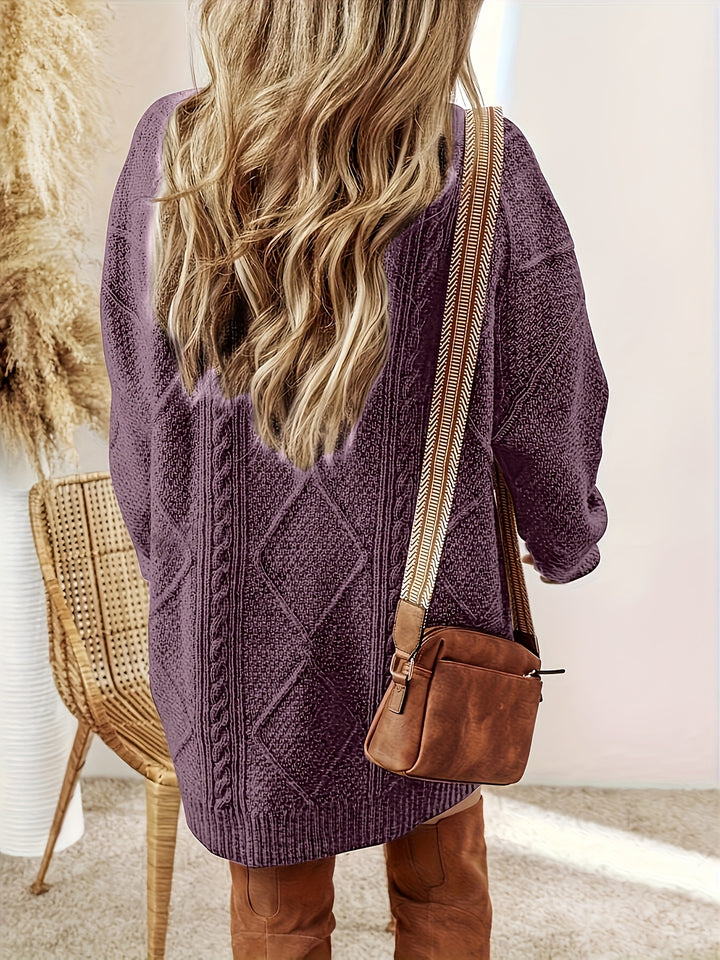 Shannon | Cozy Cable-Knit Sweater Dress