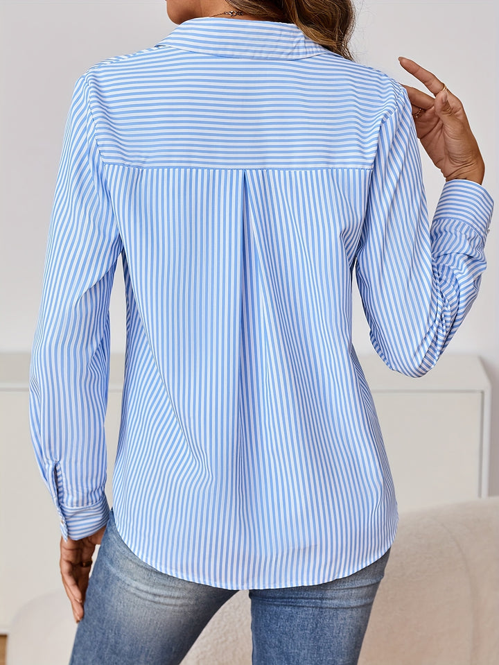 Elodie | Refined Striped Button-Up Shirt