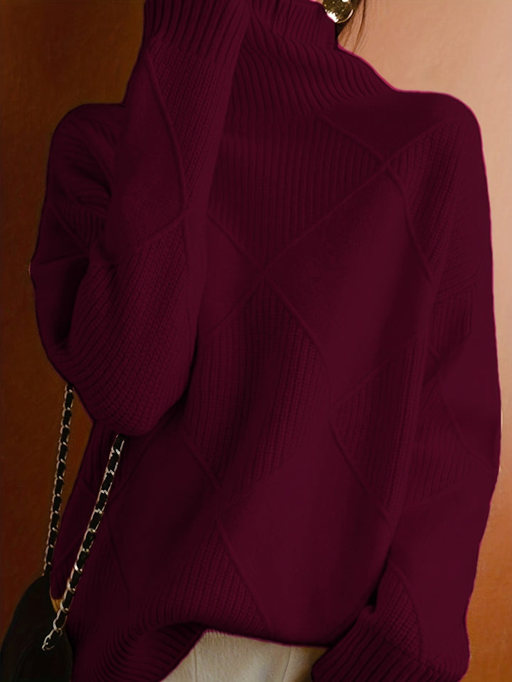 Cornelia | Cozy Textured Turtleneck Sweater