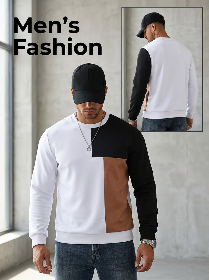 Nolan | Modern Panelled Sweatshirt