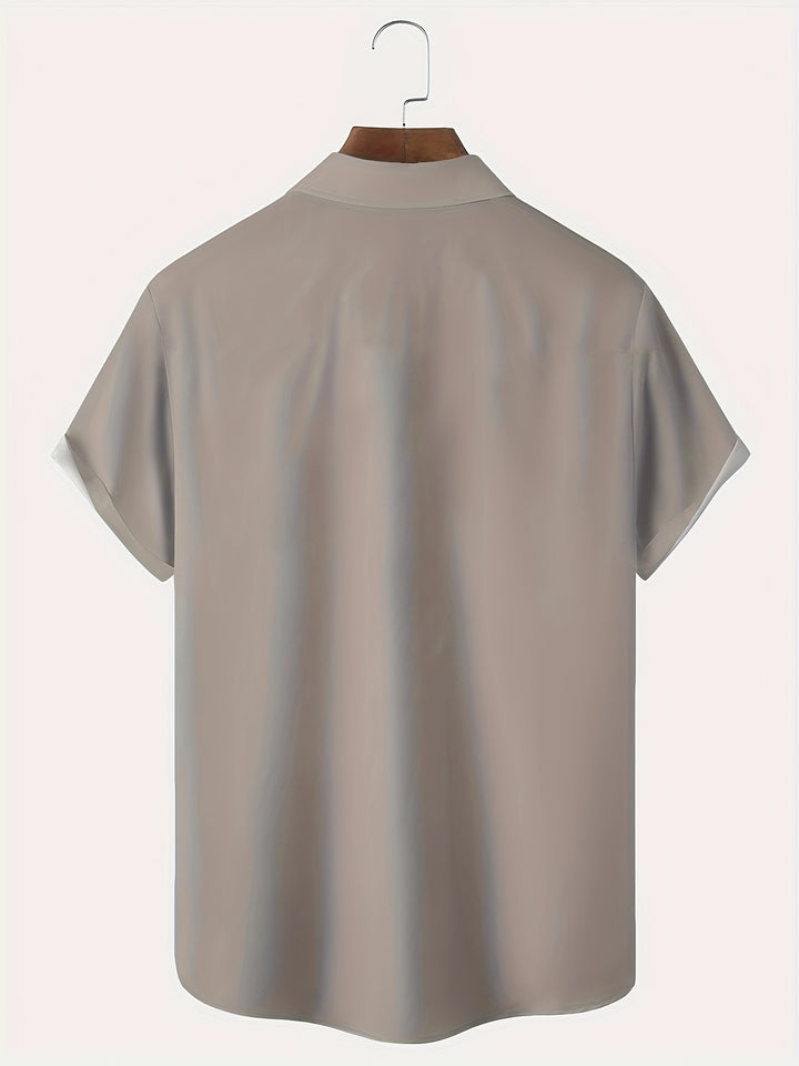 Kellan | Men's Hawaiian Color-Block Short Sleeve Shirt