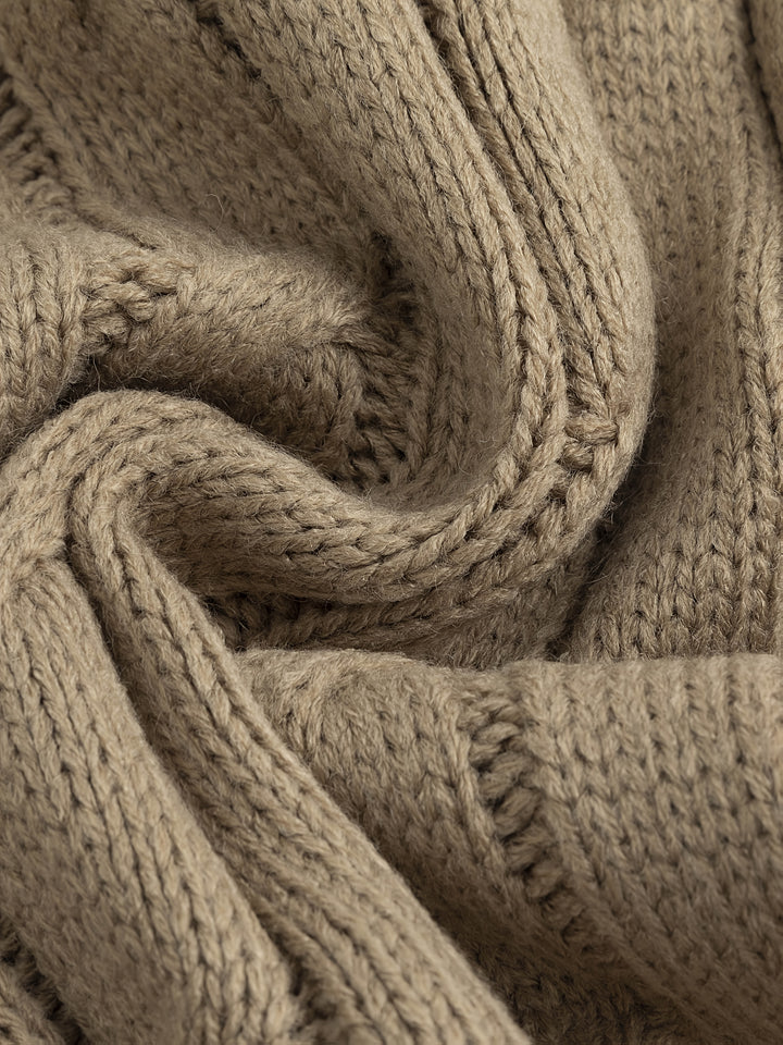 Edmund | Cable-Knit Shawl Collar Cardigan