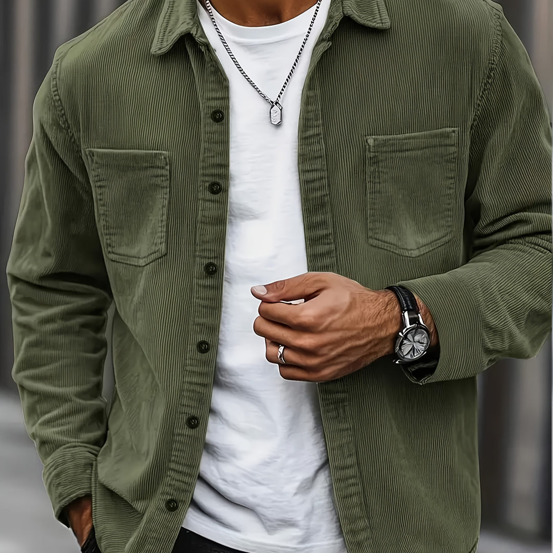 Desmond | Ribbed Textured Overshirt