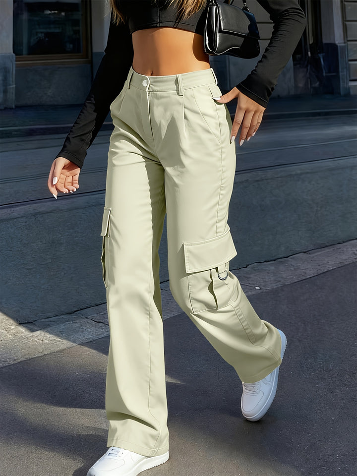 Sabine | High-Waisted Cargo Pants