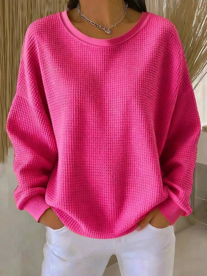 Trudy | Relaxed Waffle-Textured Sweater