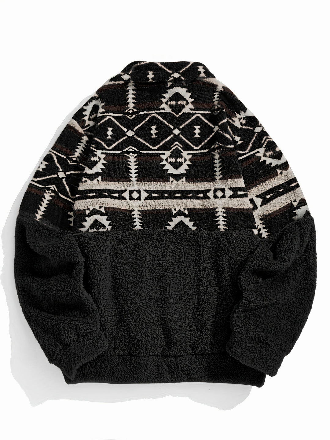 Sienna | Patterned Half-Zip Teddy Pullover