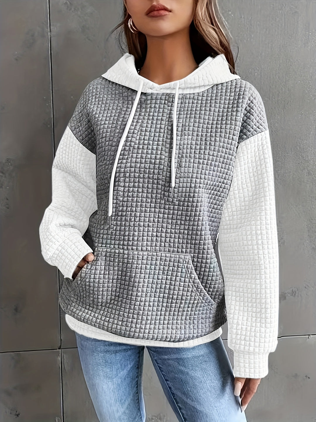 Carol | Cozy Color Block Hoodie